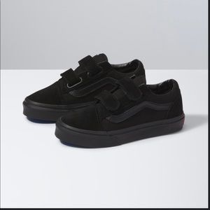 Black Vans Boys Size 2.5